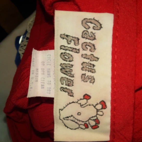 Cactus Flower M Vintage Red Maxi Dress & Jacket Set - Picture 4 of 5